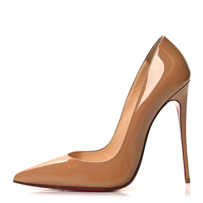 Christian Louboutin Patent So Kate 120 Pumps 39.5 Nude 1 of 8