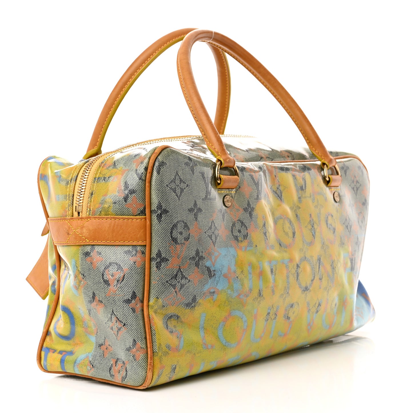 Monogram Pulp Defile Weekender PM Yellow