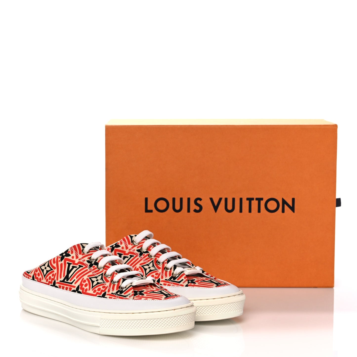 Nylon Monogram Crafty Open Back Sneaker 36