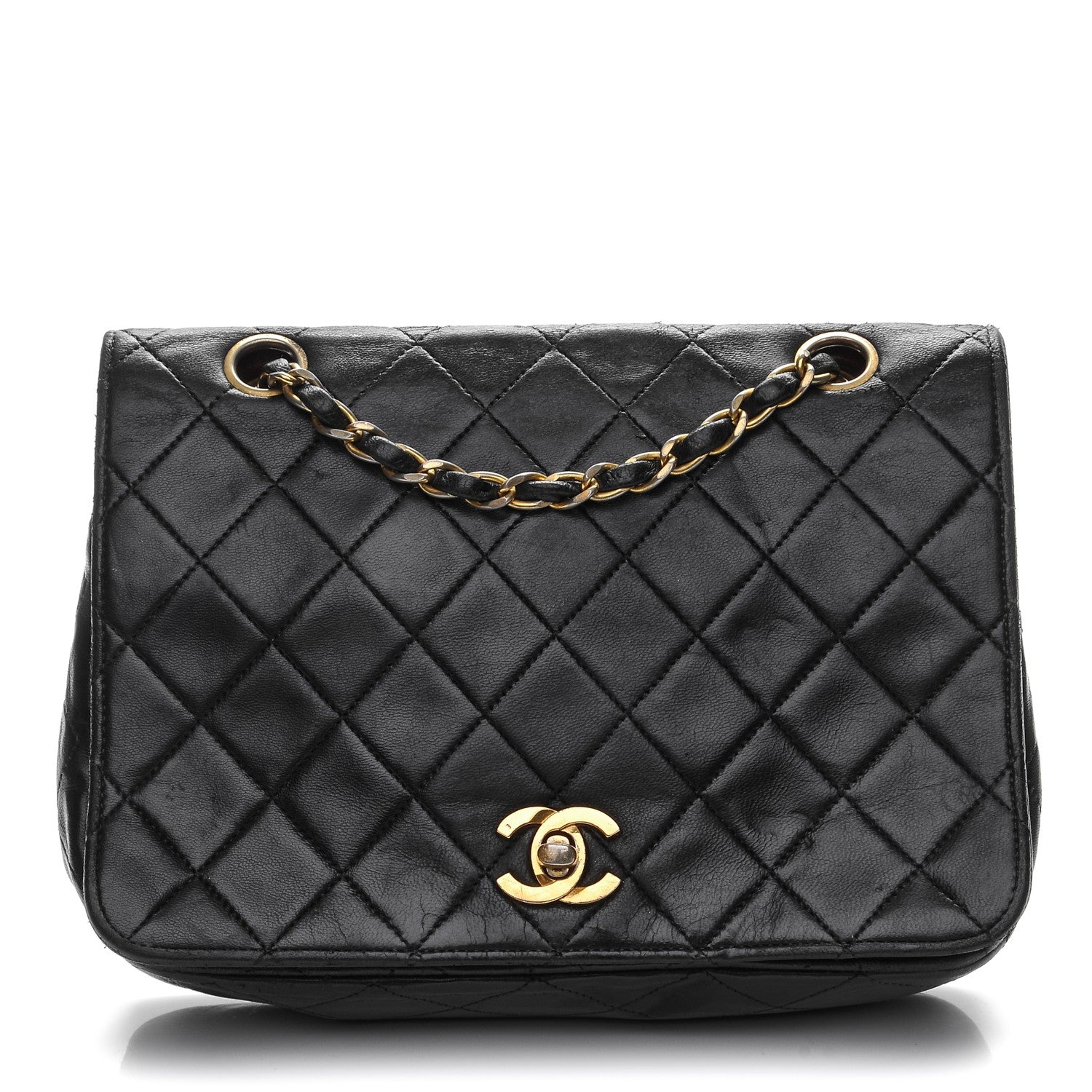 Chanel Lambskin Quilted Small Single Flap Black 1 of 4