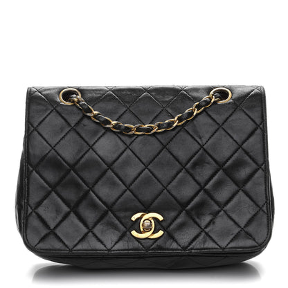 Chanel Lambskin Quilted Small Single Flap Black 1 of 4
