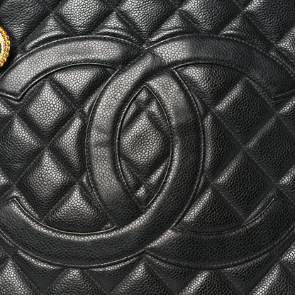 Chanel Caviar Quilted Medallion Tote Black 8 of 10