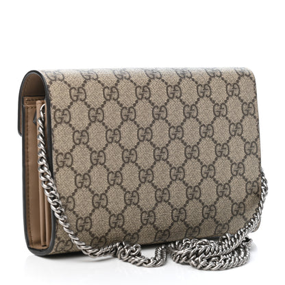 Gucci GG Supreme Monogram Mini Dionysus Chain Wallet Beige Taupe 2 of 4