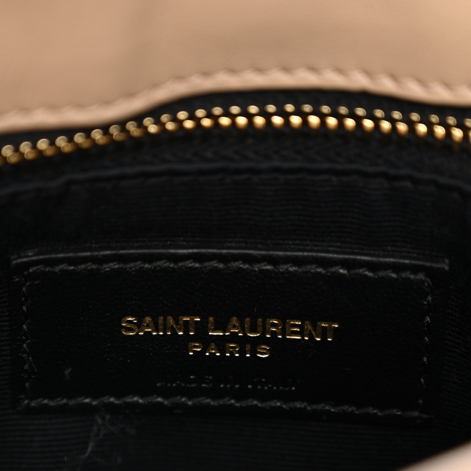 Saint Laurent Calfskin Y Quilted Monogram Toy Loulou Crossbody Bag Dark Beige 6 of 10