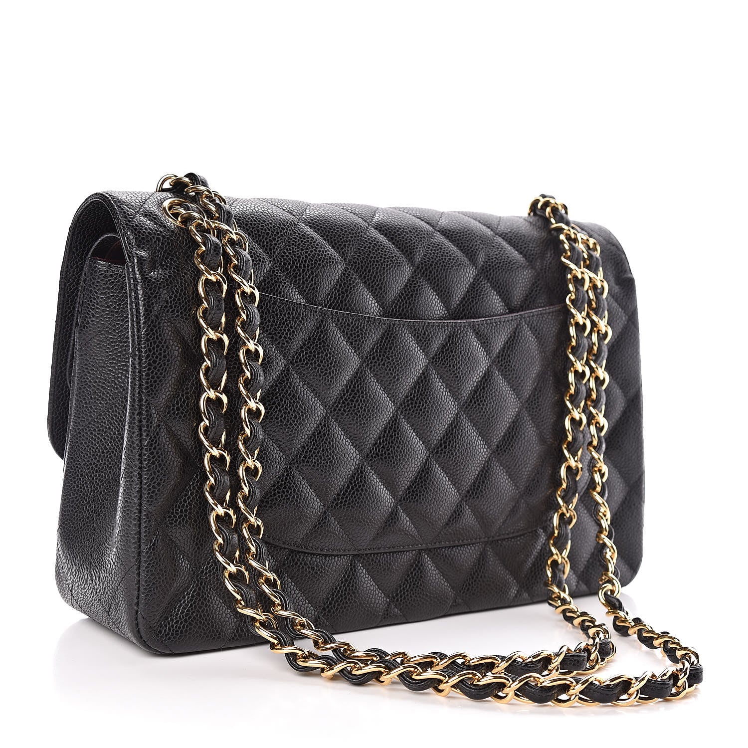 Chanel Caviar Quilted Jumbo Double Flap Black 3 of 11