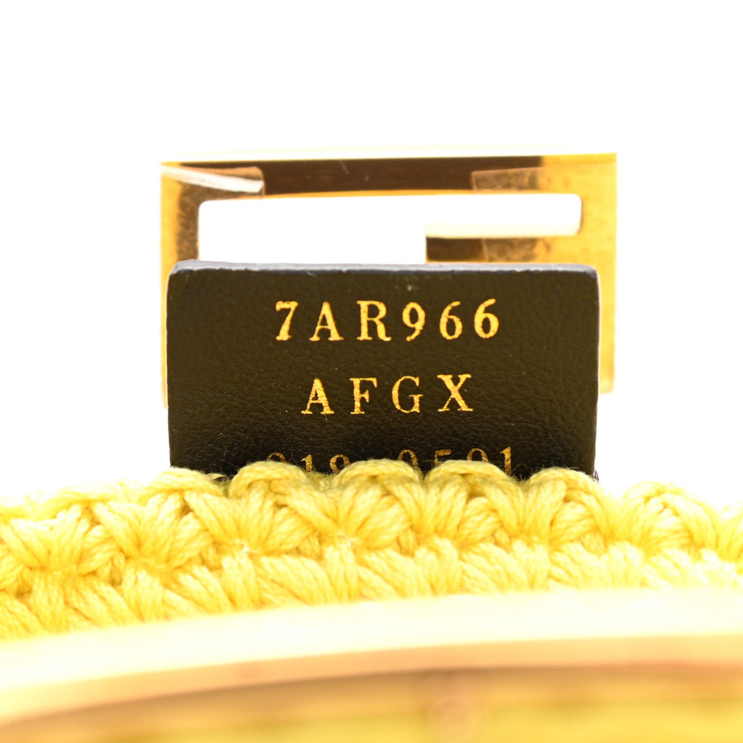 Fabric Crochet Baguette Phone Bag Giallo