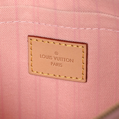 Louis Vuitton Damier Azur Neverfull MM GM Pochette Rose Ballerine 6 of 6