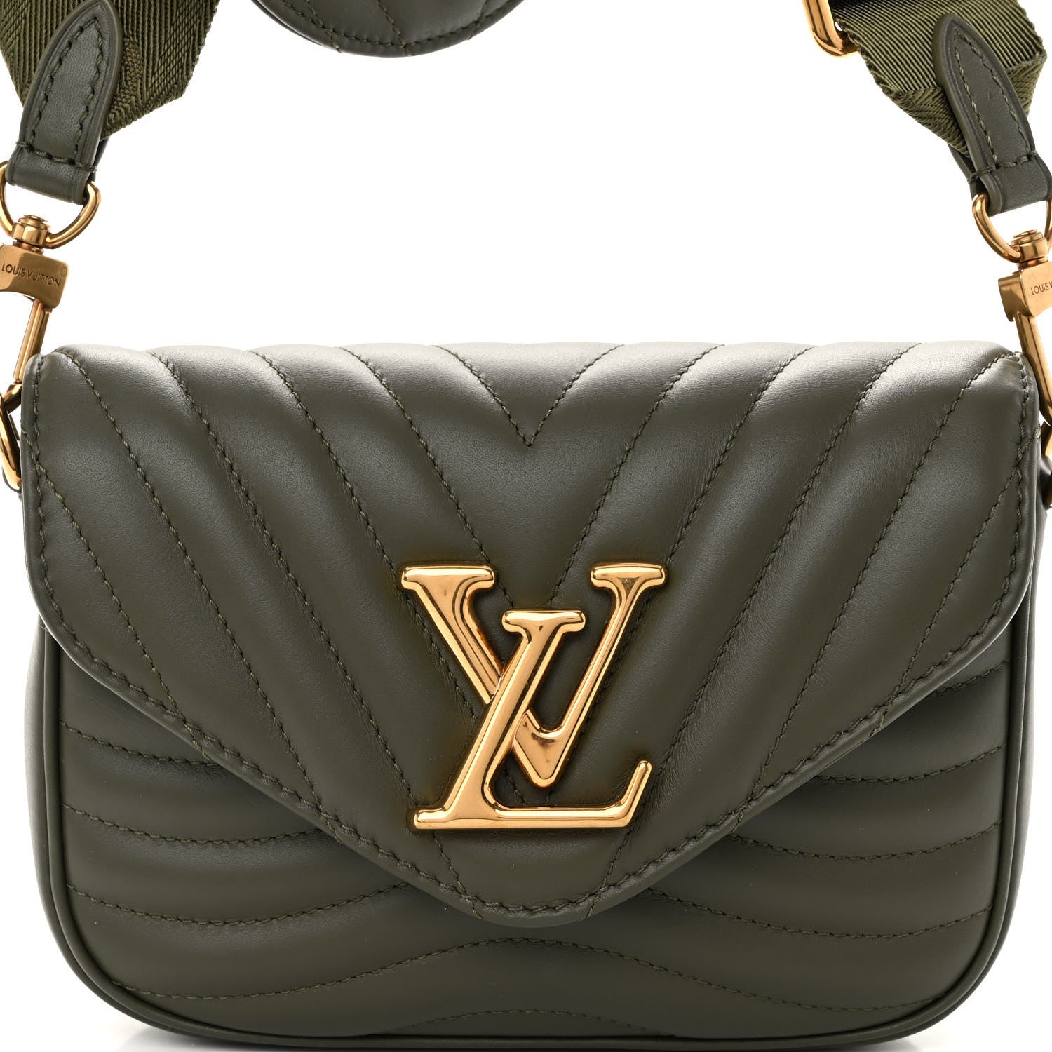 Louis Vuitton Calfskin New Wave Multi Pochette Kaki 7 of 9