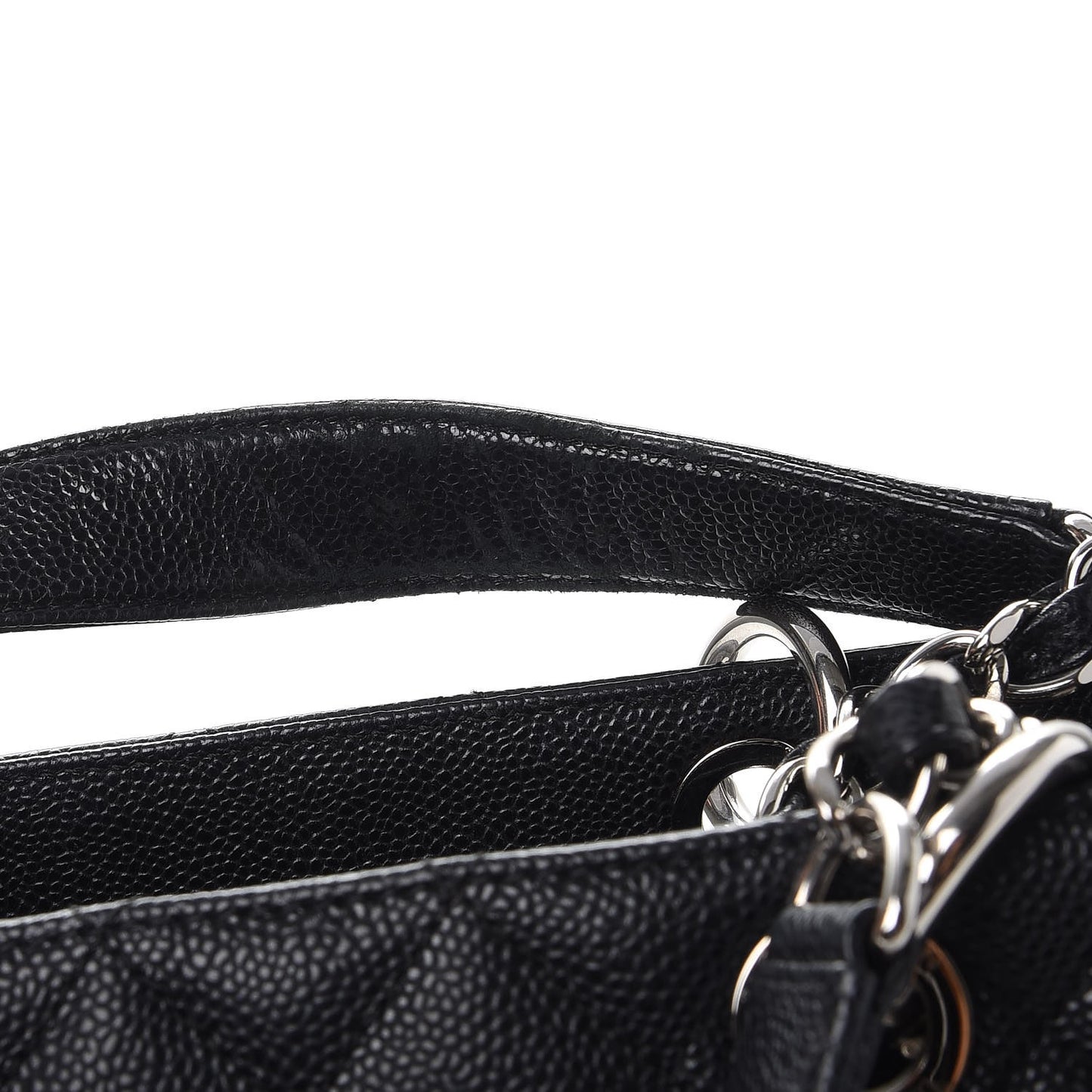Caviar Quilted Grand Shopping Tote GST Black