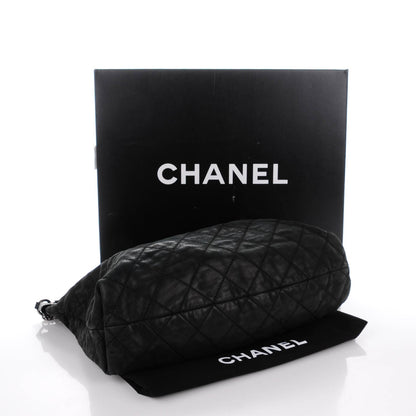 Chanel Iridescent Calfskin Coco Daily Hobo Black 4 of 7