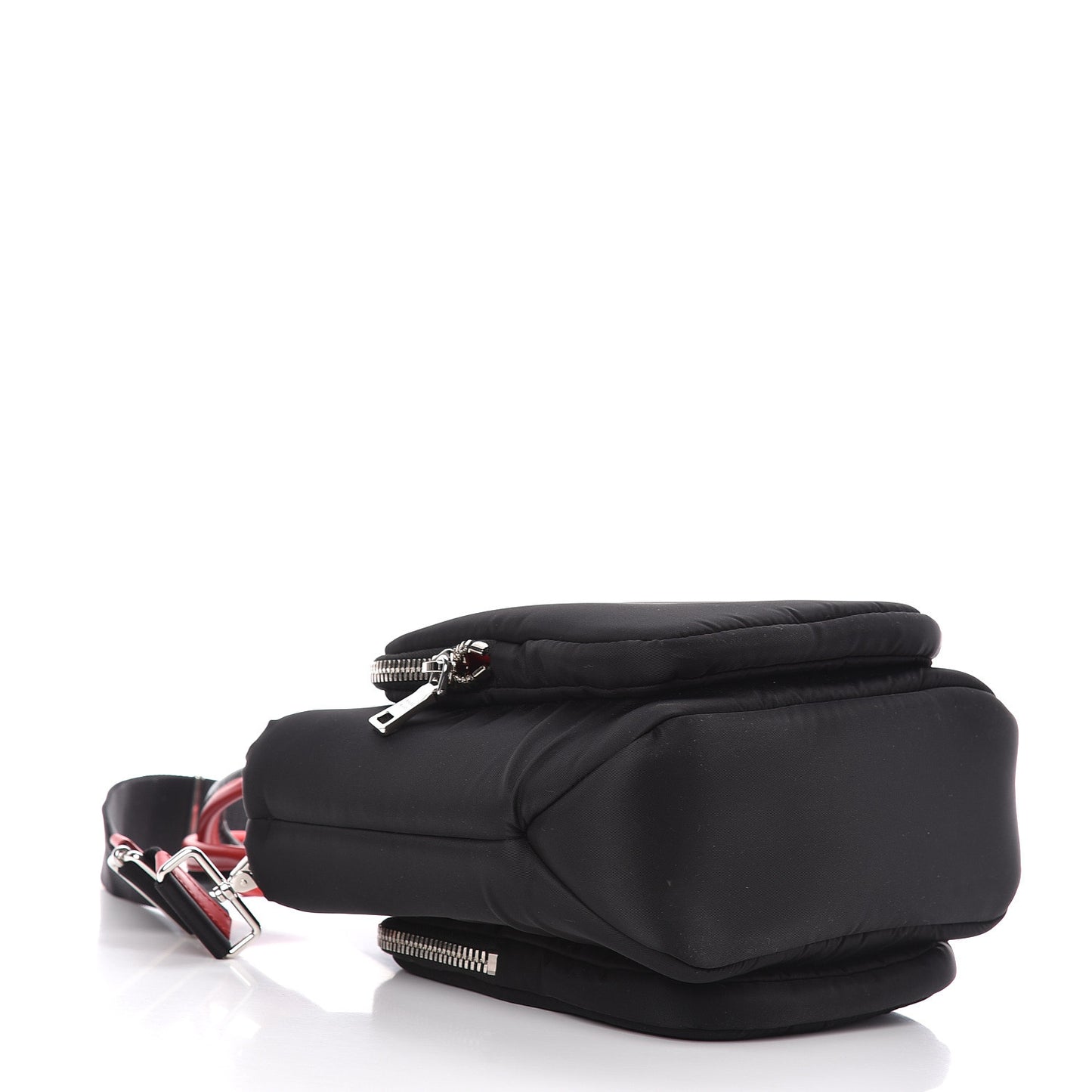 Tessuto Nylon Pocket Small Cargo Tote Black Fuoco