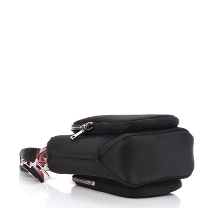 Prada Tessuto Nylon Pocket Small Cargo Tote Black Fuoco 5 of 11