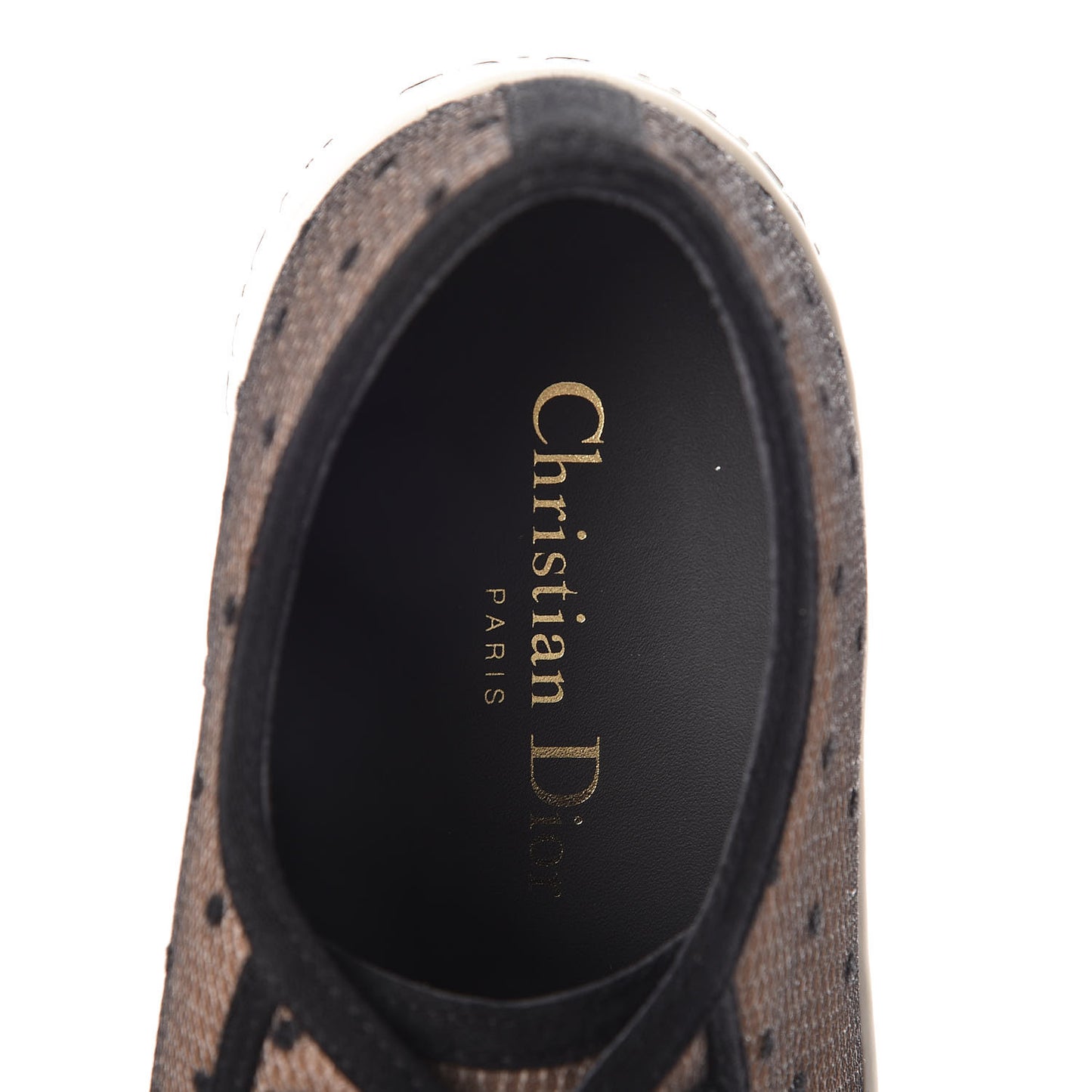 Mesh Plumetis Walk'n Dior Low Top Sneakers 38 Nude