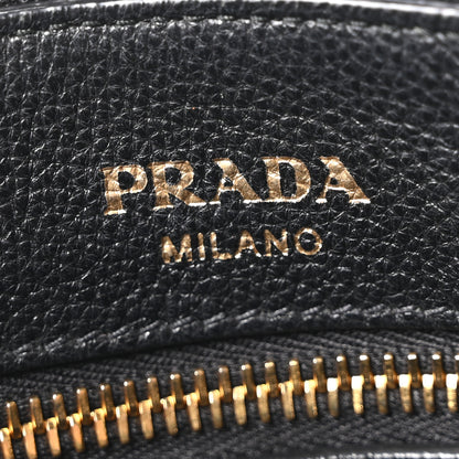 Prada Vitello Daino Crossbody Bag Black 5 of 9