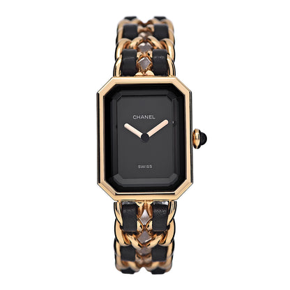 Chanel Stainless Steel Lambskin 20mm Chain Premiere Quartz Watch Gold M 1 of 6