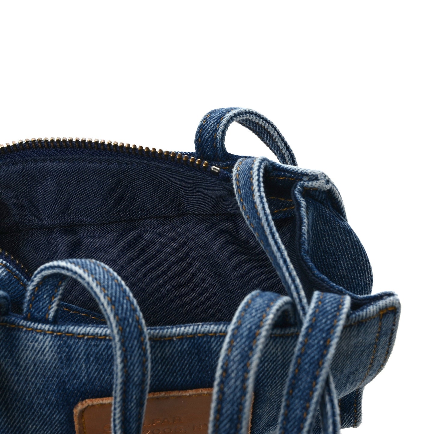Denim Small Shopping Bag Blue
