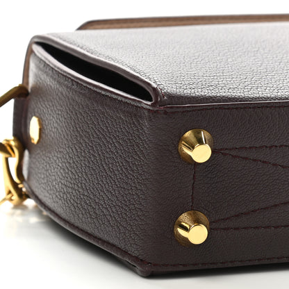 Alexander McQueen Silky Amish Grained Goatskin Box Shoulder Bag 16 Burgundy 17 of 19
