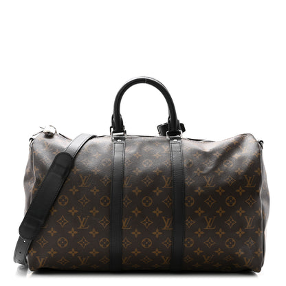Louis Vuitton Monogram Macassar Keepall Bandouliere 45 1 of 10