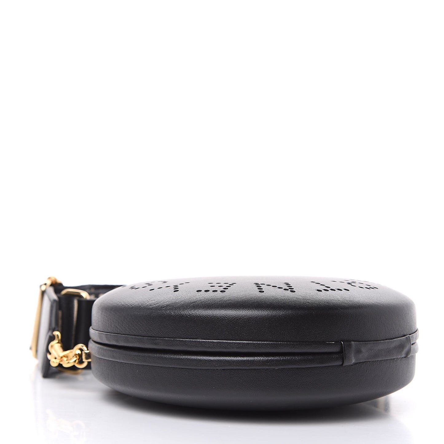 Eco Alter Nappa Perforated Mini Round Logo Black