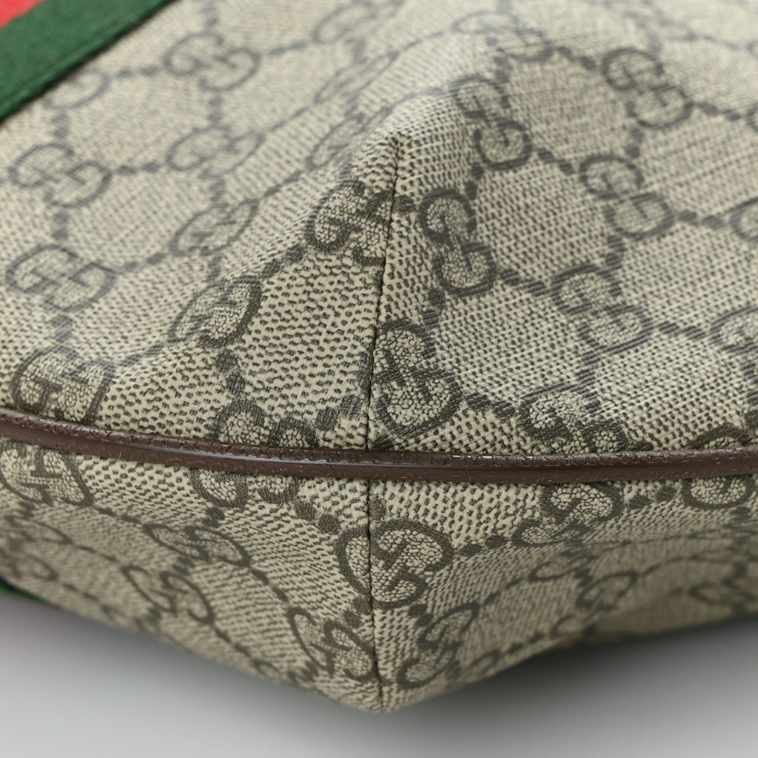 Gucci GG Supreme Monogram Web Small Ophidia Half Moon Hobo Brown 8 of 8