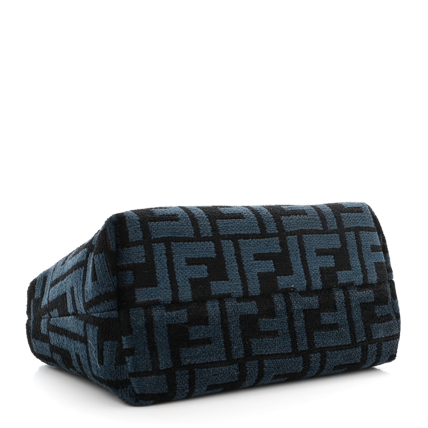 Chenille Vitello King Plexiglass FF Mini By The Way Top Handle Boston Bag Blue Black