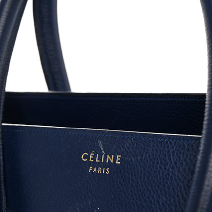 Celine Drummed Calfskin Mini Luggage Ink 11 of 15