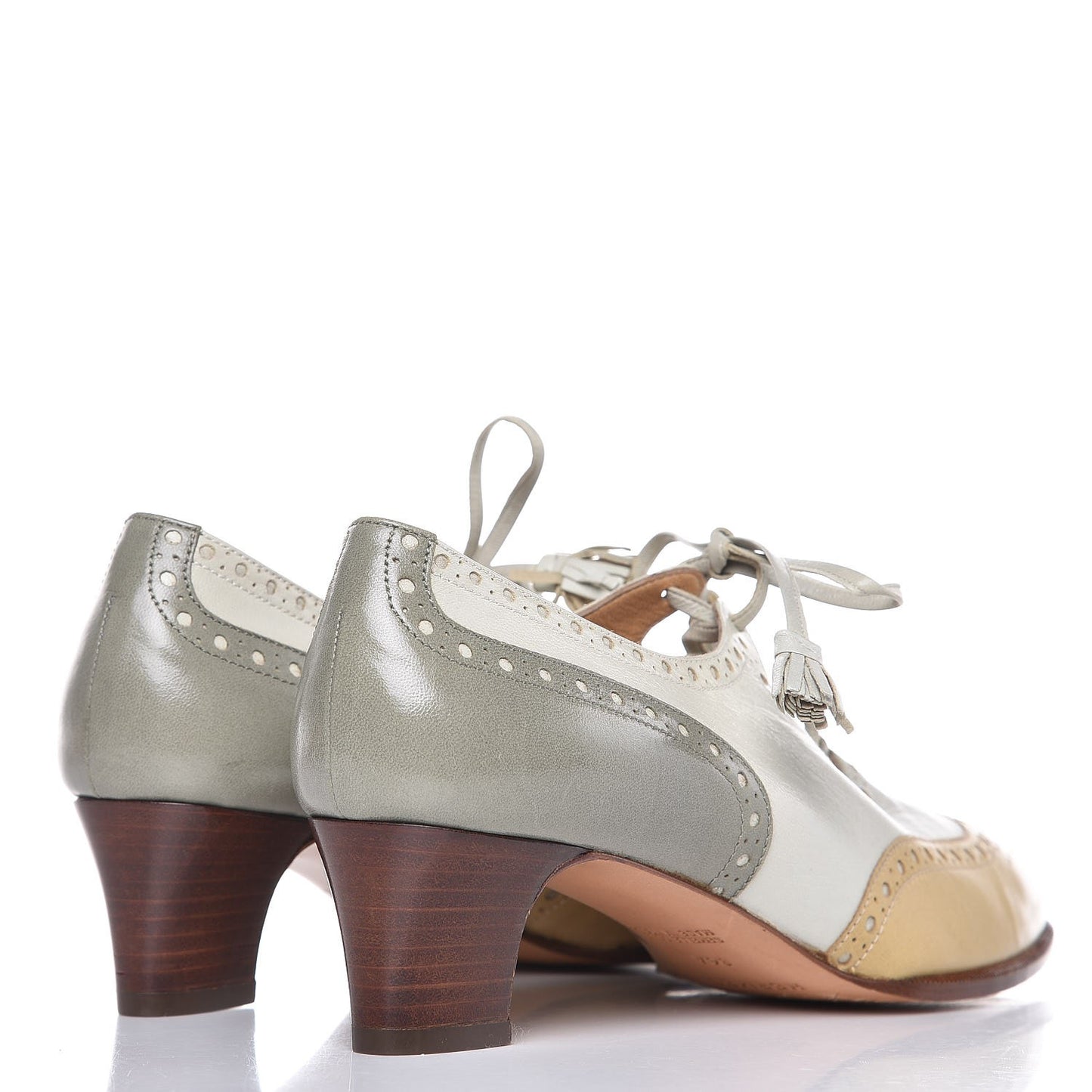Lambskin Brogues Lace Up Oxford 36.5