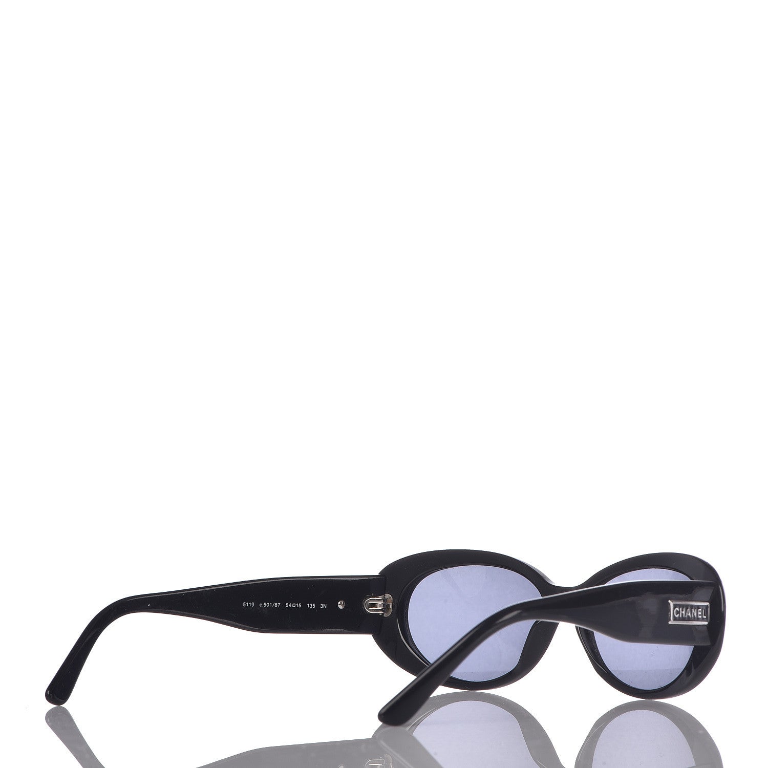 Chanel Logo Sunglasses 5119 Black 4 of 6