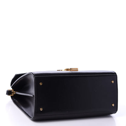 Saint Laurent Smooth Calfskin Medium Classic Monogram Cassandra Top Handle Black Rouge Legion 5 of 13