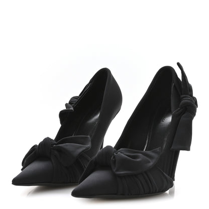 Balenciaga Stretch Cupro Nylon Jersey Knife Knot 110mm Pumps 36 Black 4 of 9