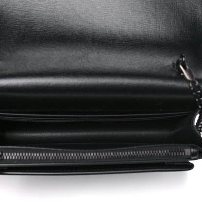 Saint Laurent Calfskin Monogram Sunset Chain Wallet Black 5 of 10