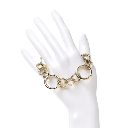 John Hardy 18K Yellow Gold Classic Chain Circle Link Bracelet 2 of 4