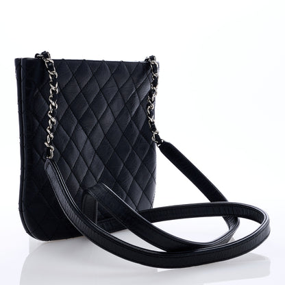 Chanel Aged Calfskin Quilted Crossbody Bag Black 3 of 9