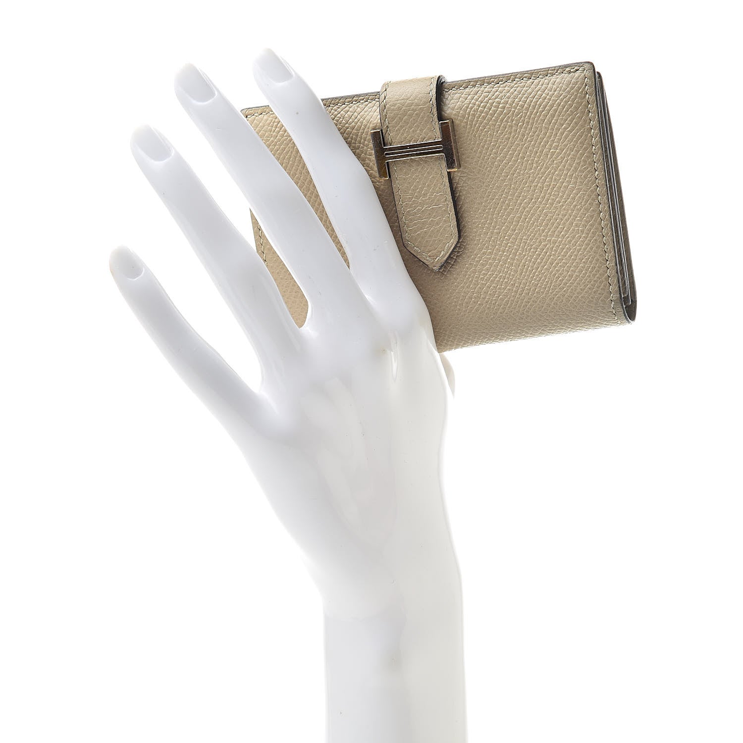 Hermes Epsom Bearn Card Holder Wallet Trench 2 of 11