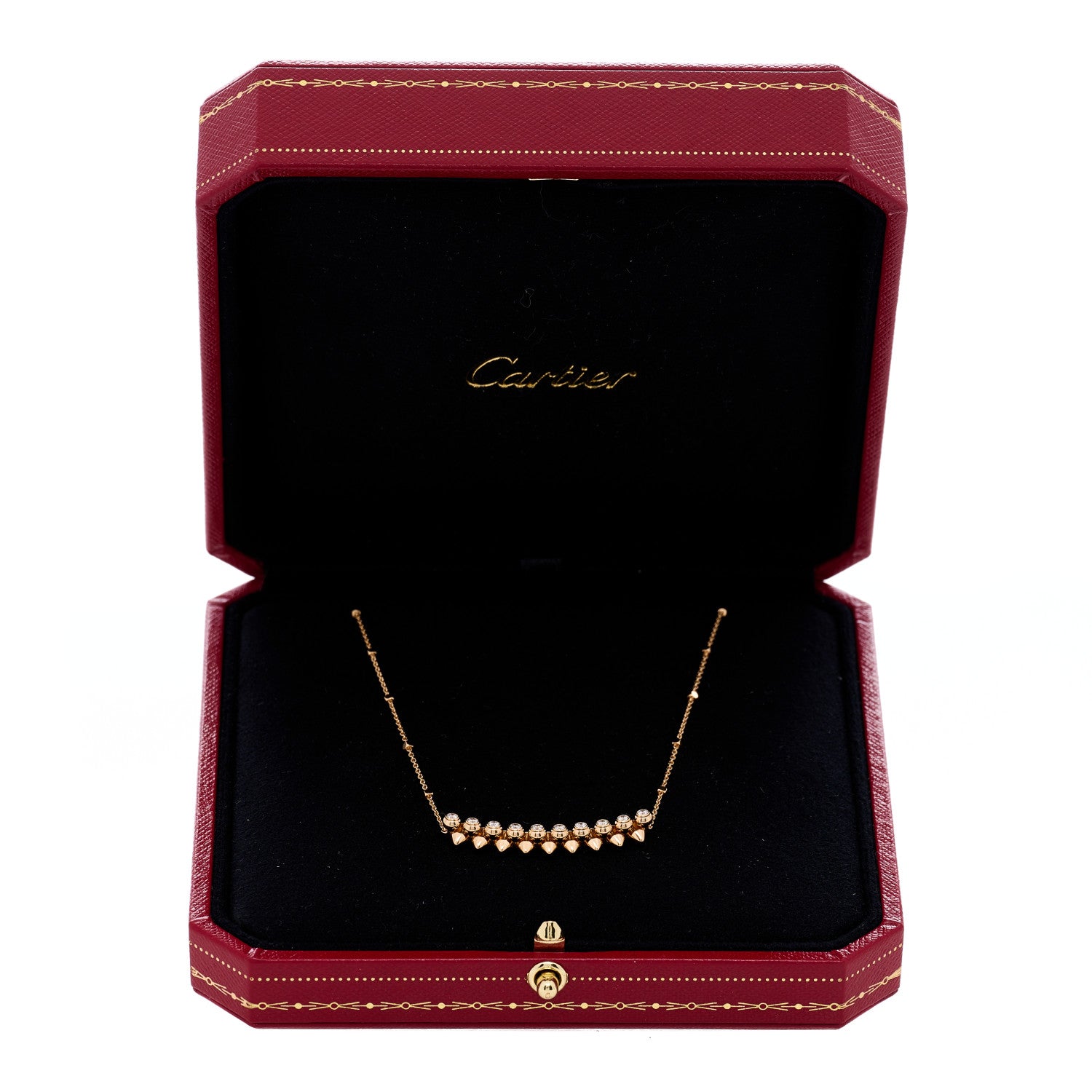 Cartier 18K Pink Gold Diamond Clash de Cartier Necklace 4 of 4