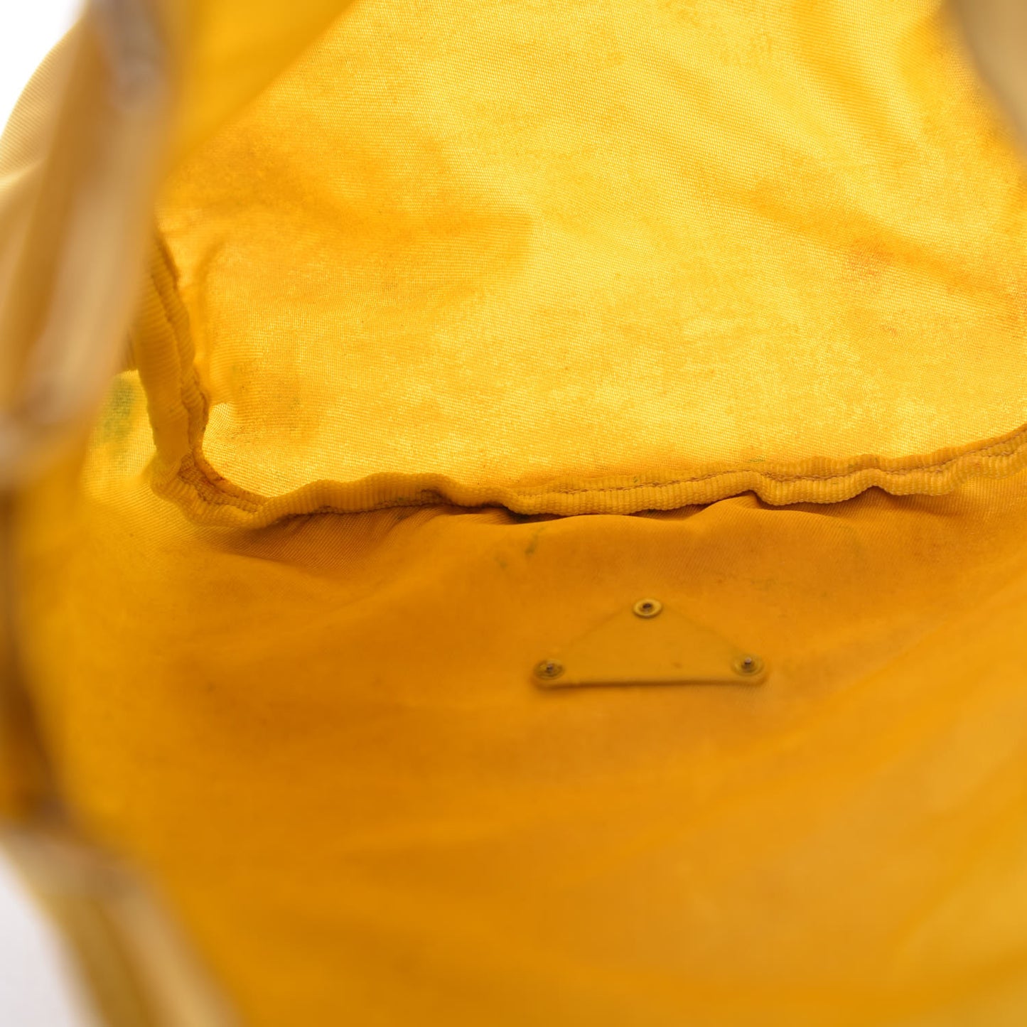 Tessuto Nylon Drawstring Pouch Yellow