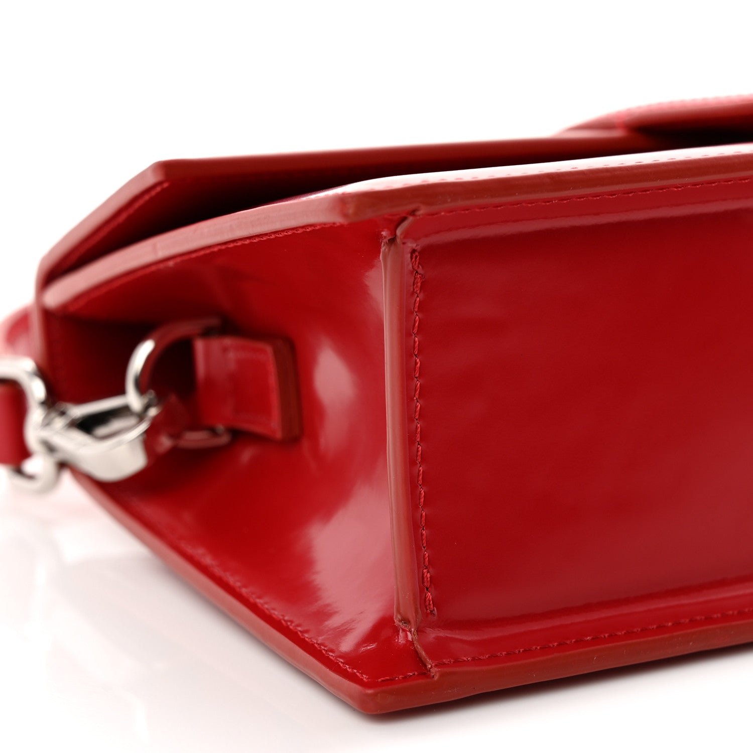 Jacquemus Glazed Calfskin Le Grand Bambino Red 8 of 9