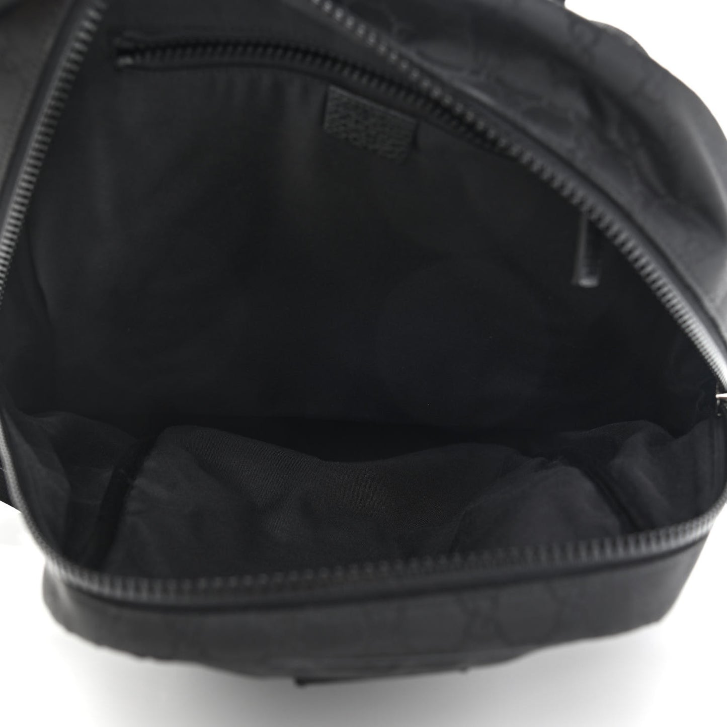 Nylon Monogram Slim Backpack Black