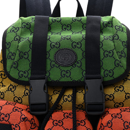 Gucci Monogram Multicolor Retro Interlocking G Utility Pocket Backpack Multicolor 8 of 10