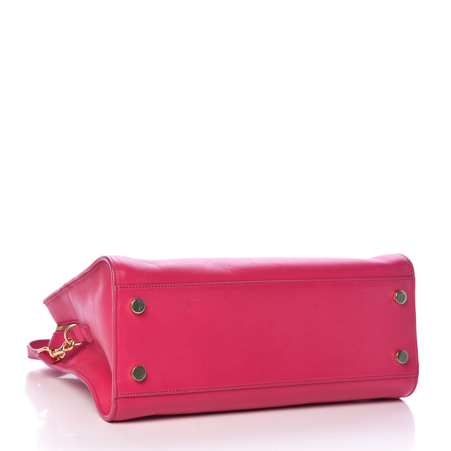 Calfskin Small Monogram Cabas Fuchsia