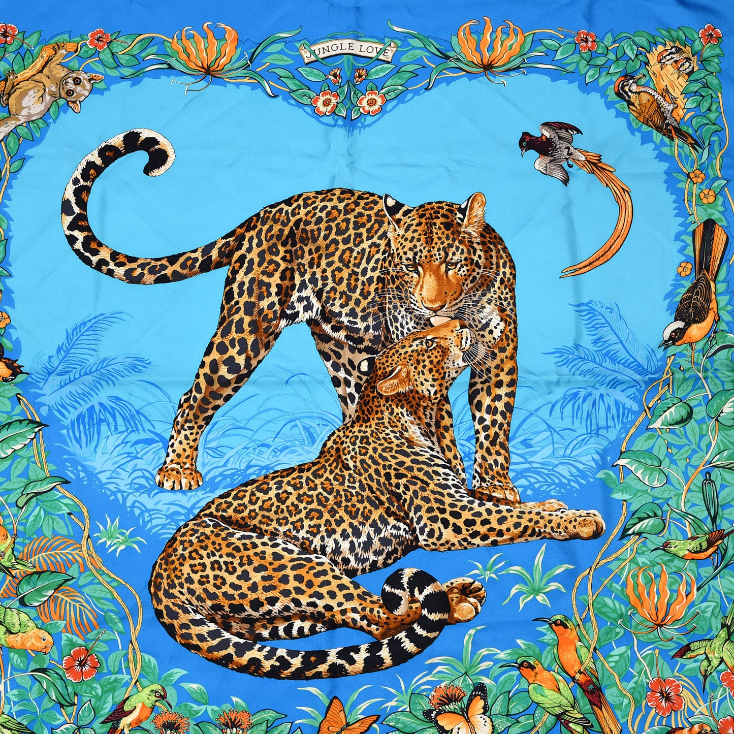 Silk Jungle Love Scarf 90