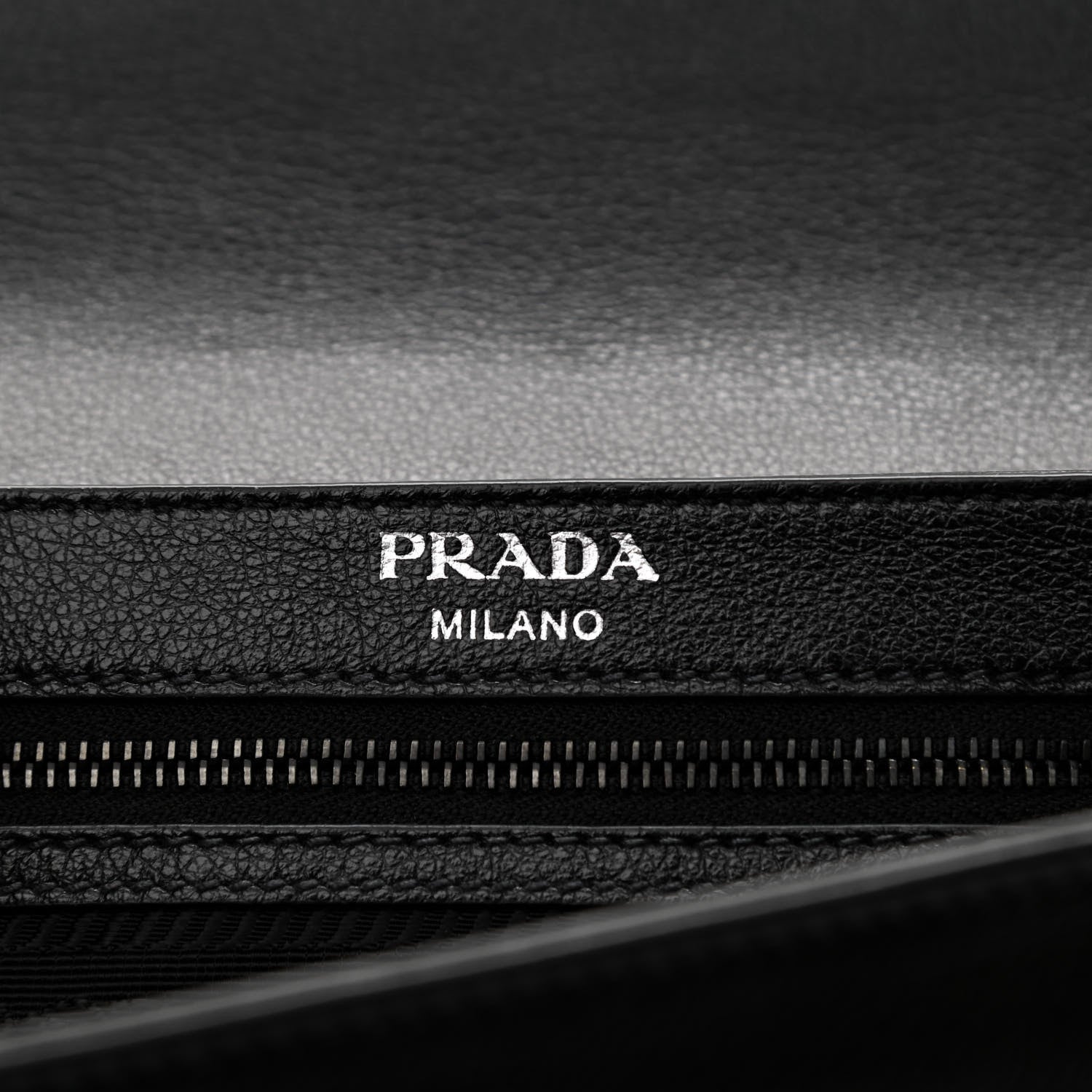 Prada Glace Calfskin Studded Crossbody Black 6 of 9