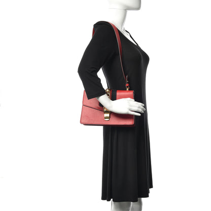 Gucci Calfskin Small Sylvie Shoulder Bag Hibiscus Red 2 of 15