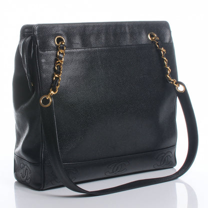 Chanel Caviar Shoulder Bag Black GHW 3 of 6