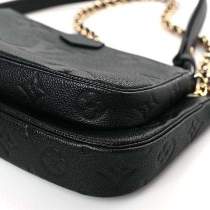 Louis Vuitton Empreinte Monogram Giant Multi Pochette Accessories Black 9 of 10