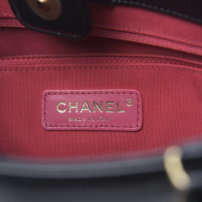 Chanel Shiny Aged Calfskin North South Shopping Bag Black 6 of 10