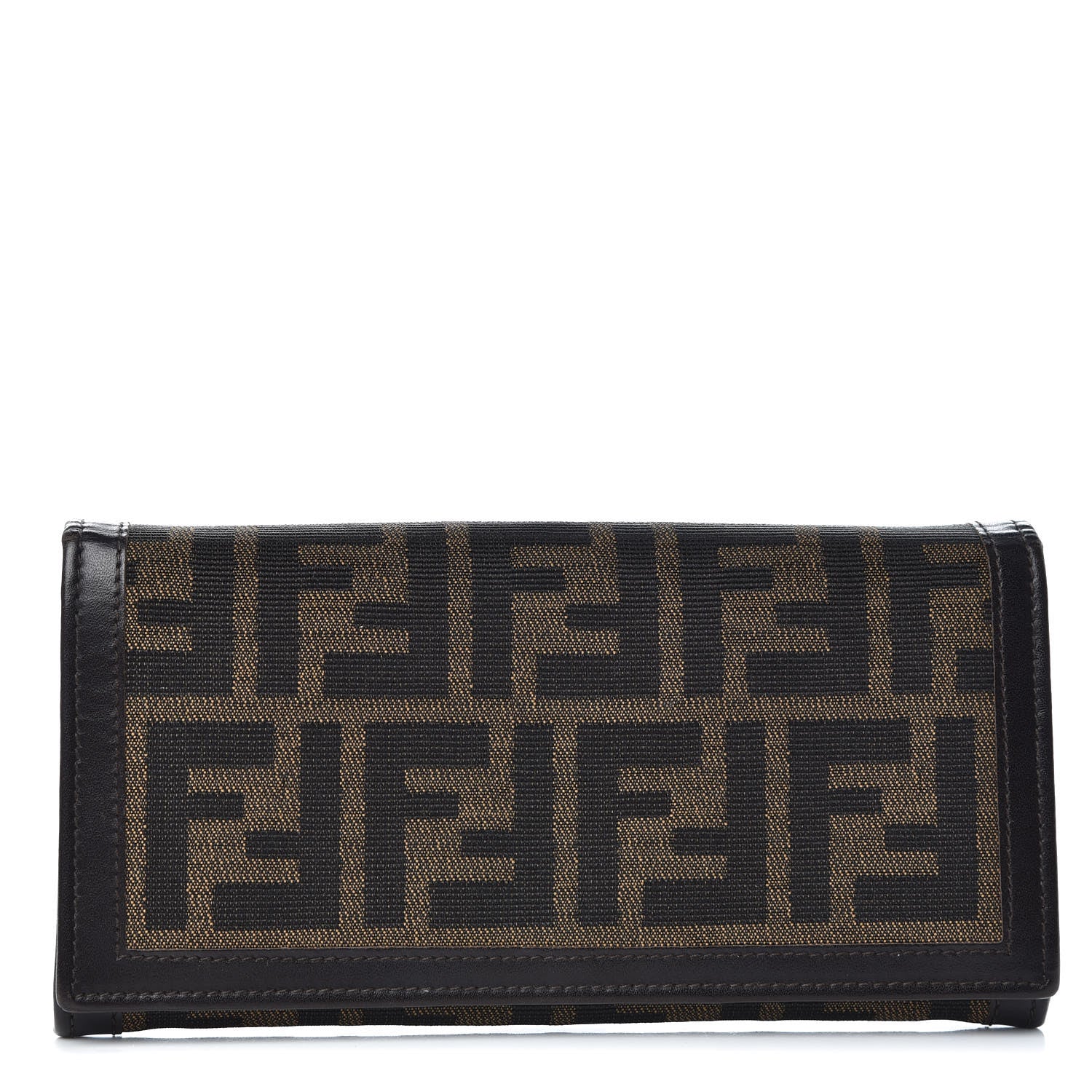 Fendi Zucca Continental Wallet Tobacco 1 of 6