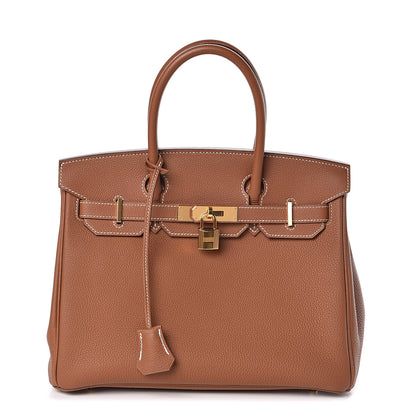 Hermes Togo Birkin 30 Gold 1 of 32
