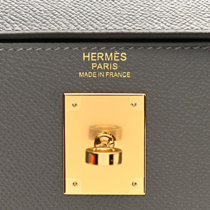 Hermes Epsom Kelly Sellier 32 Gris Meyer 6 of 11