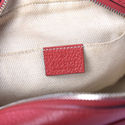 Gucci Pebbled Calfskin Small Soho Disco Bag Tabasco Red 5 of 10